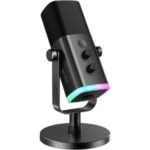 FIFINE Microfone Dinâmico Xlr/USB Para Gravação De Podcasts, Transmissão De Jogos