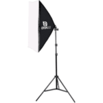 SOU FOTO Kit de Iluminação Softbox 50x70cm com Soquete E-27 Embutido para Estúdio de Video